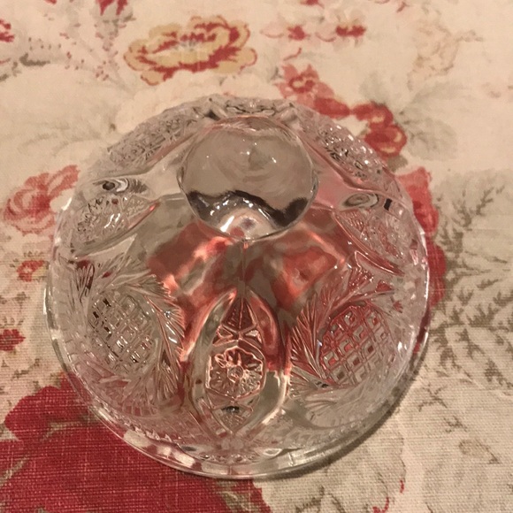 VINTAGE GLASS COVERED DISH - Picture 7 of 8